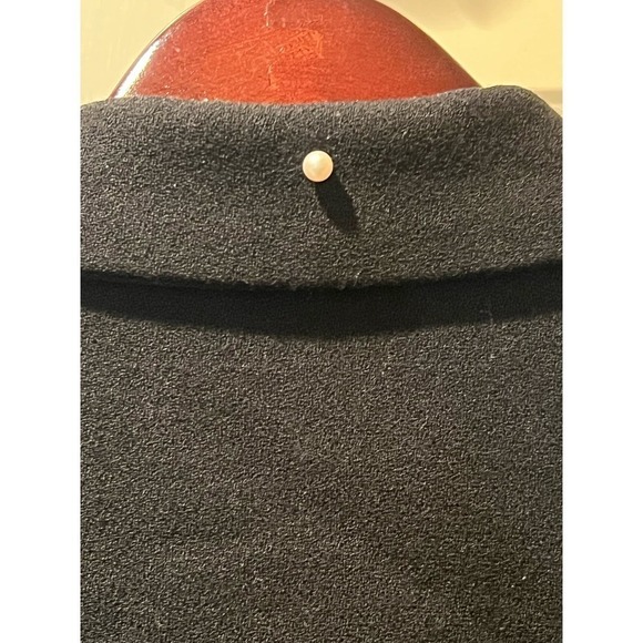 Vintage Blazer Suit Coat Jacket Embroidered Gold Leaf Thread with Pearl Accent - Picture 6 of 9